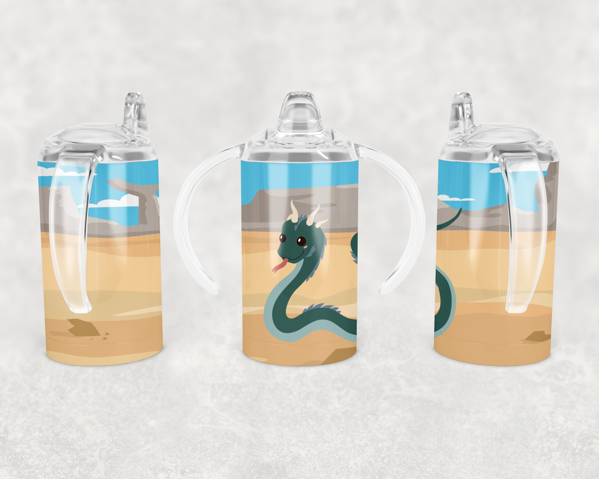 Desert Basilisk Sippy Cup Mockup