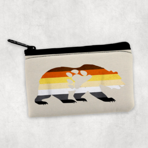 Bear Pride Zipper Pouch Mockup
