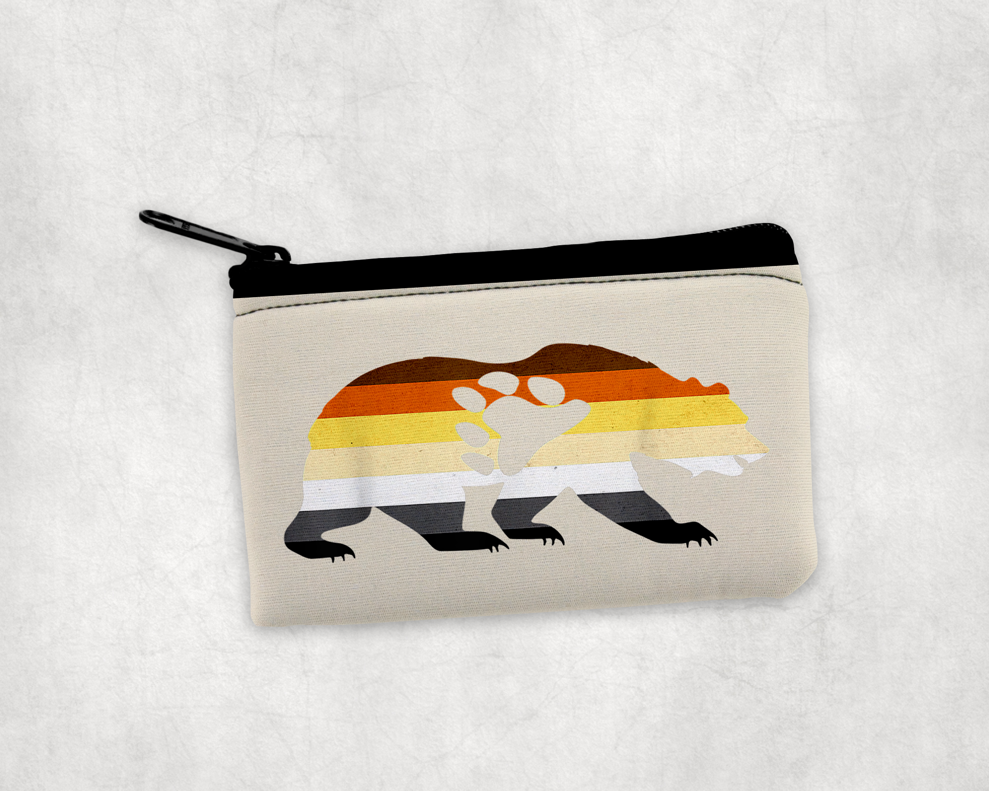 Bear Pride Zipper Pouch Mockup