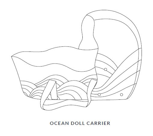 Ocean Doll Basket Carrier