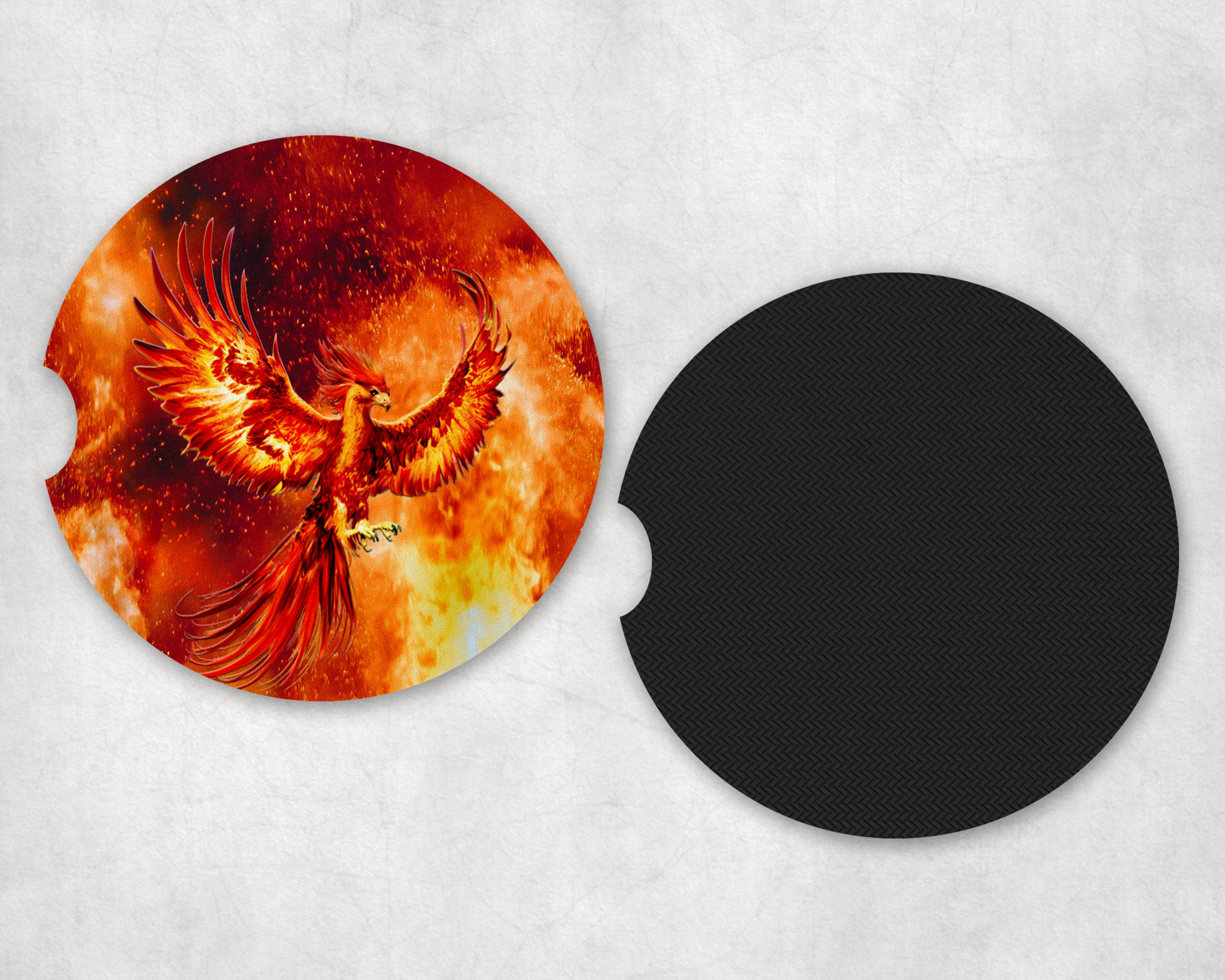 Phoenix Car Coasters Mockup