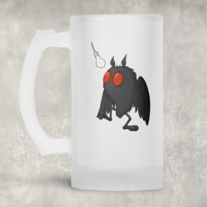 Lightbulb Mothman Beer Mug Mockup
