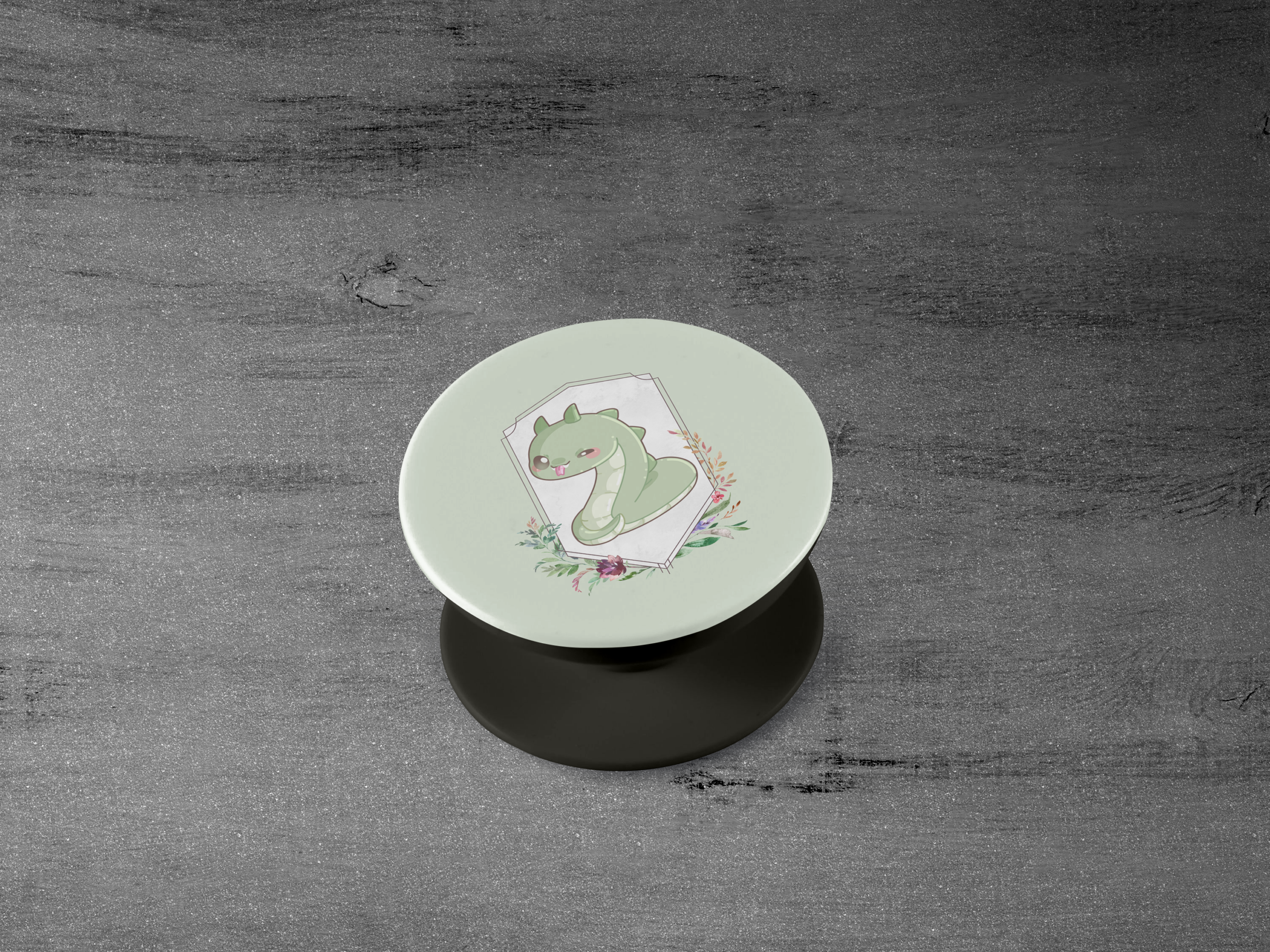 Chibi Basilisk Phone Grip Mockup