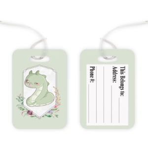 Chibi Basilisk Bag Tag Mockup