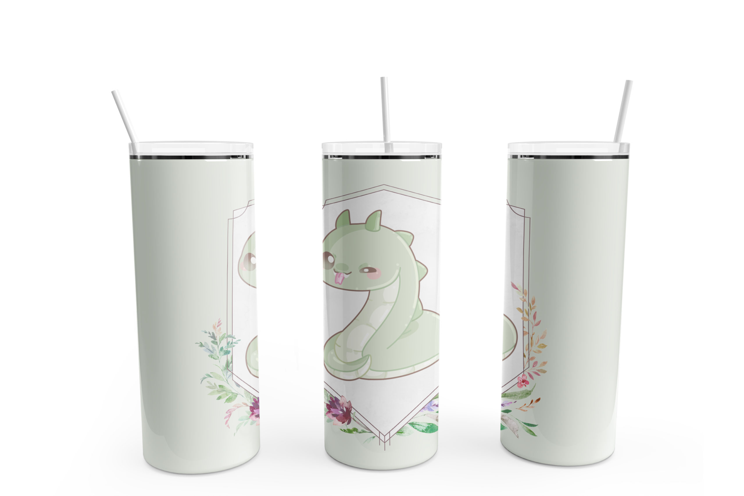 Chibi Basilisk Tumbler Mockup