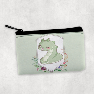 Chibi Basilisk Zipper Pouch Mockup