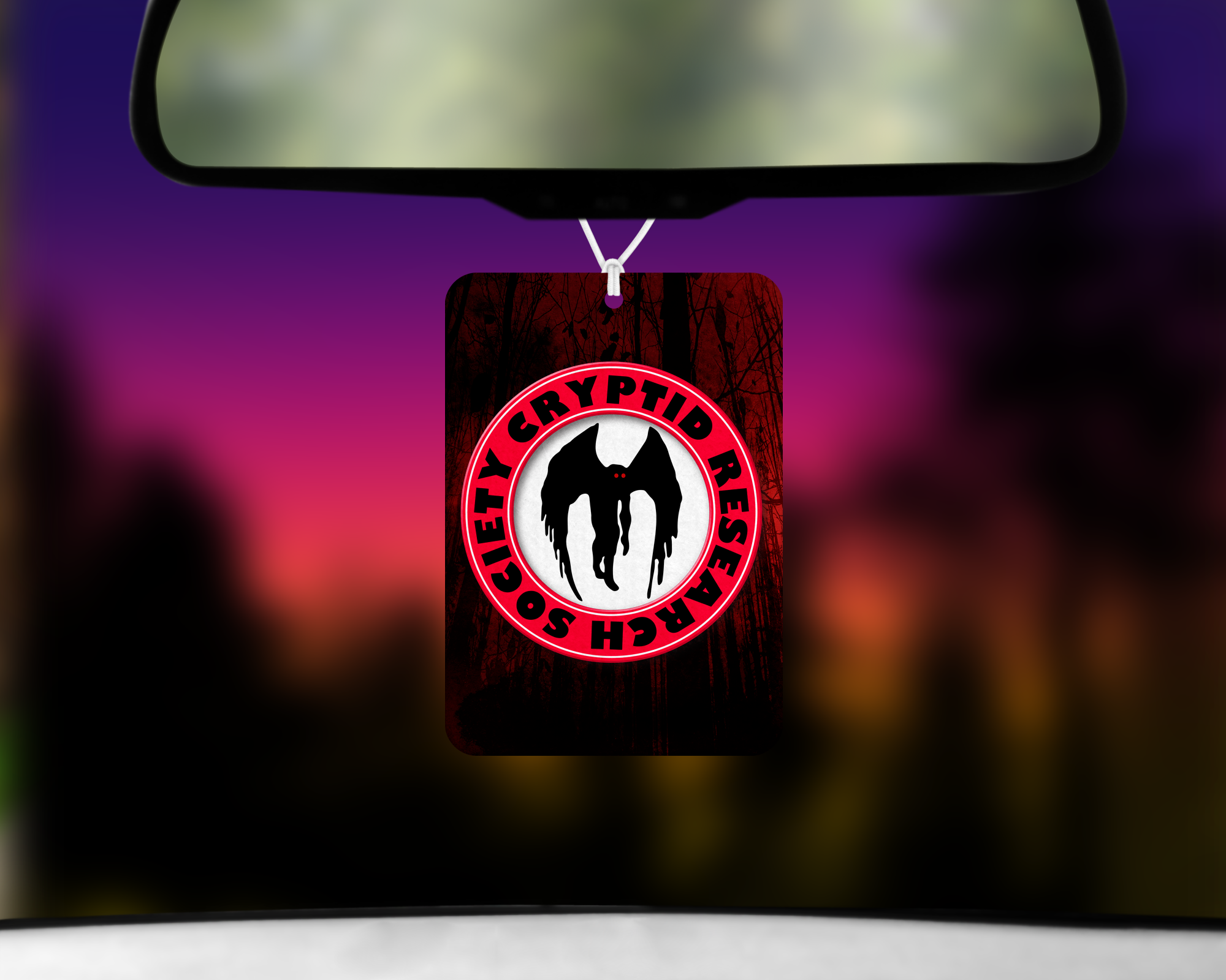 Cryptid Society - Mothman Air Freshener Mockup