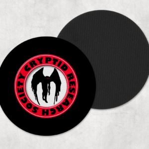 Cryptid Research Society -Mothman Coasters Mockup