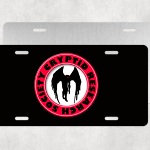 Cryptid Society - Mothman License Plate Mockup