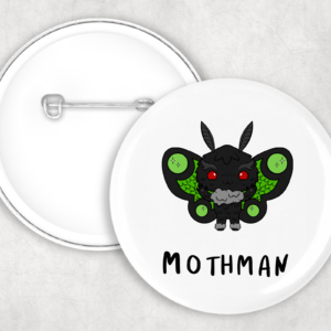 Cute Mothman Button Mockup