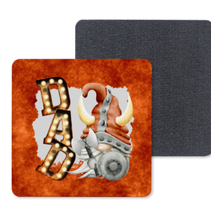 Gnome Dad Coasters Mockup