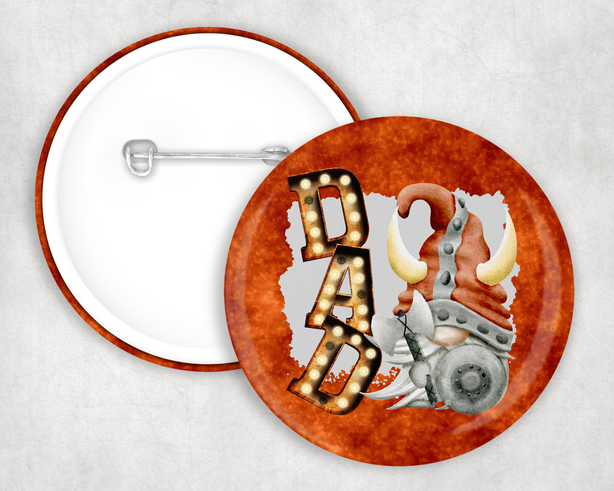 Gnome Dad Button Mockup