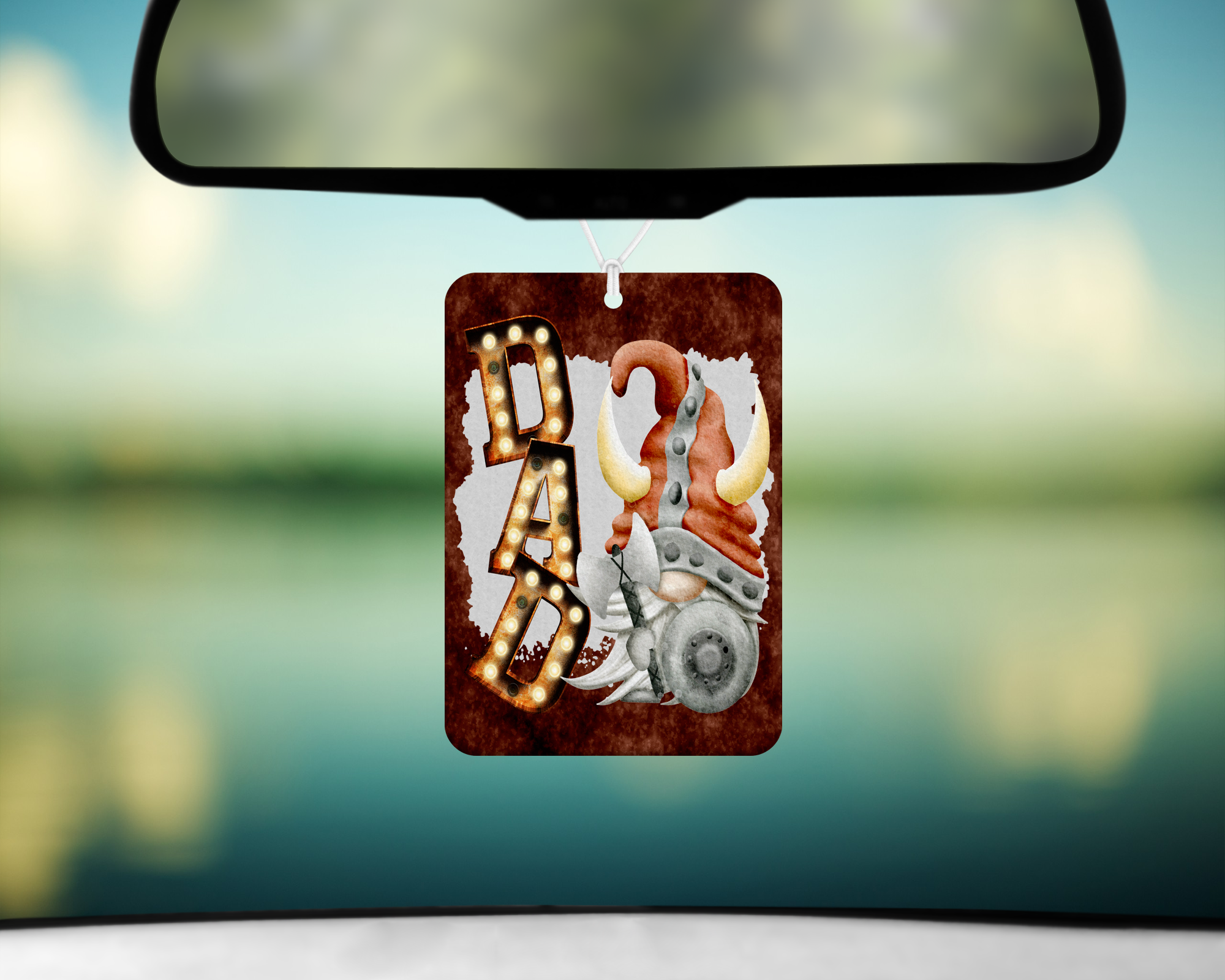 Dad Gnome Air Freshener Mockup