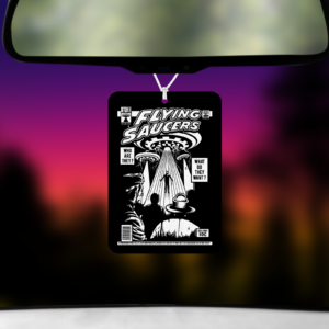 Flying Saucer Magazine Air Freshener Mockup