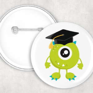 Green Monster Grad Button Mockup