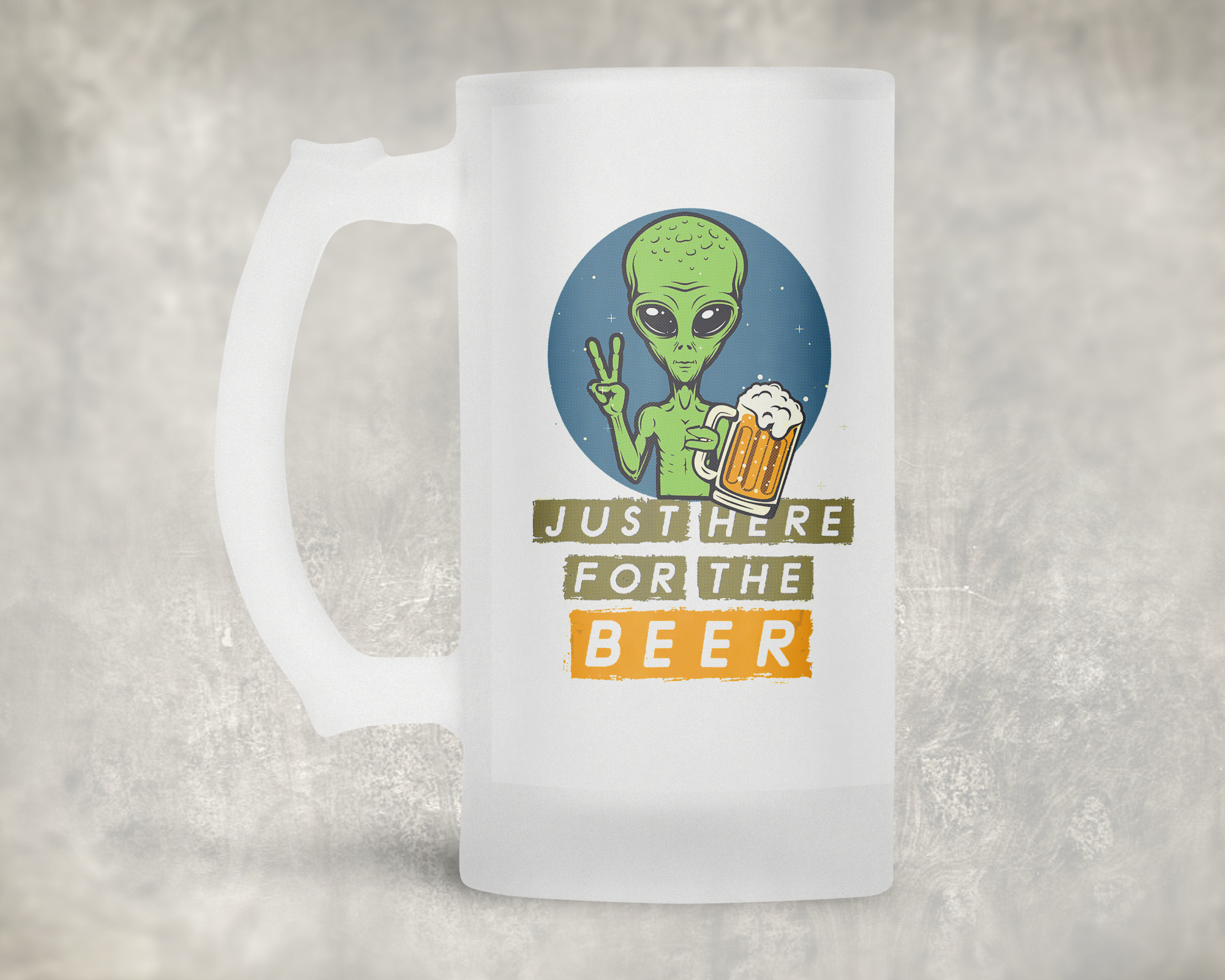 Just Here For The Beer Mug Mockup