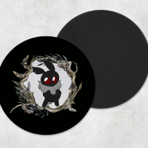 Kawaii Mothman Coasters Mockup