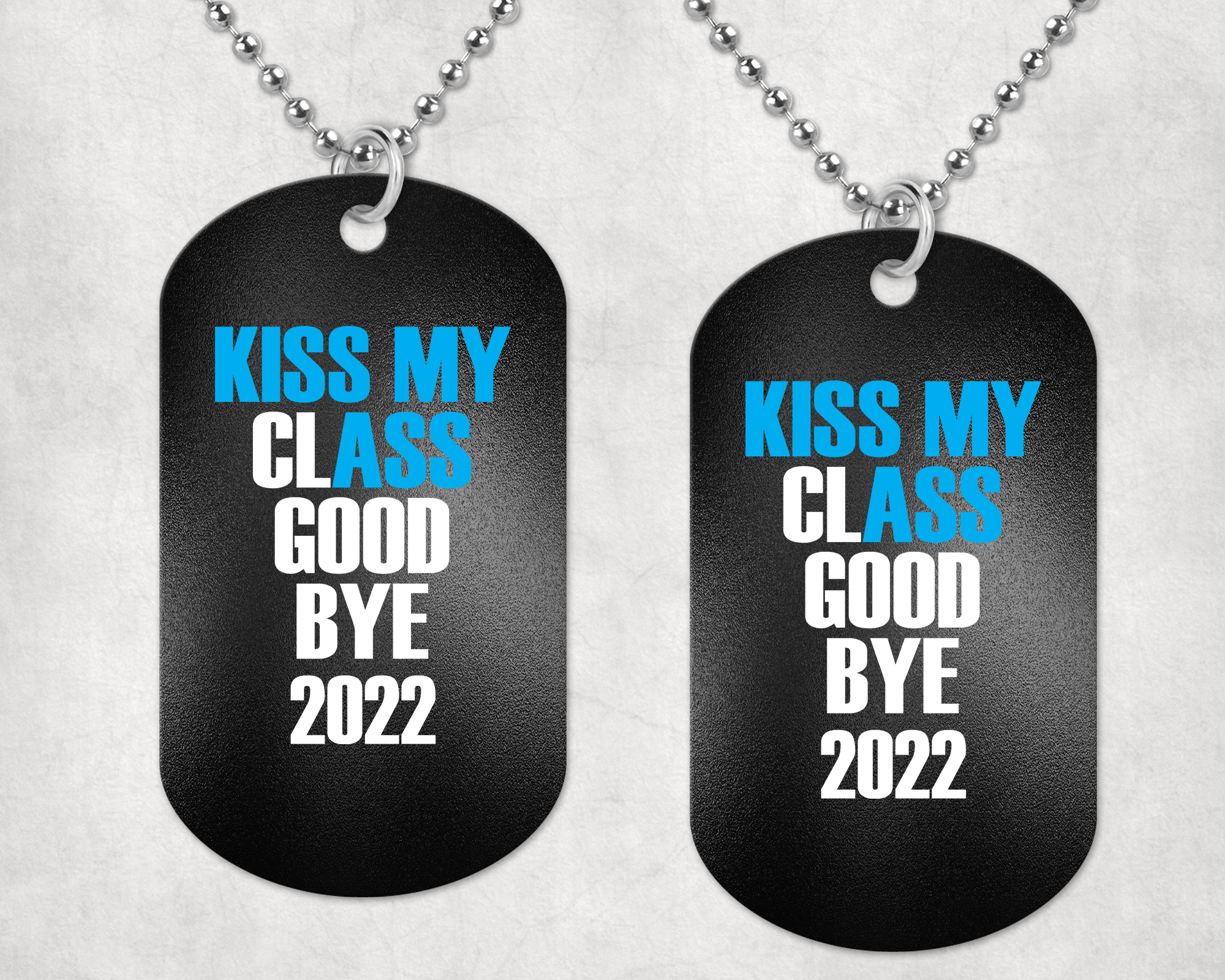 Kiss My Class Dog Tag Mockup