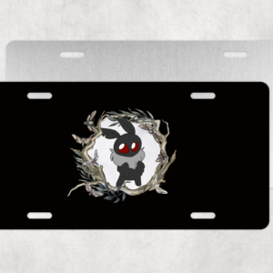 Kawaii Mothman License Plate Mockup