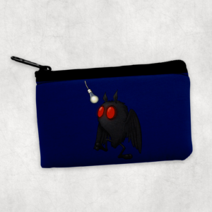 Lightbulb Mothman Zipper Pouch Mockup