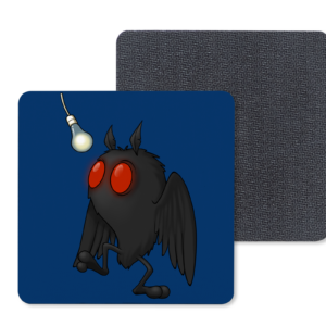 Lightbulb Mothman Coasters Mockup