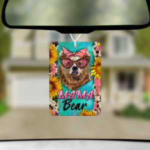 Cool Mama Bear Air Freshener Mockup