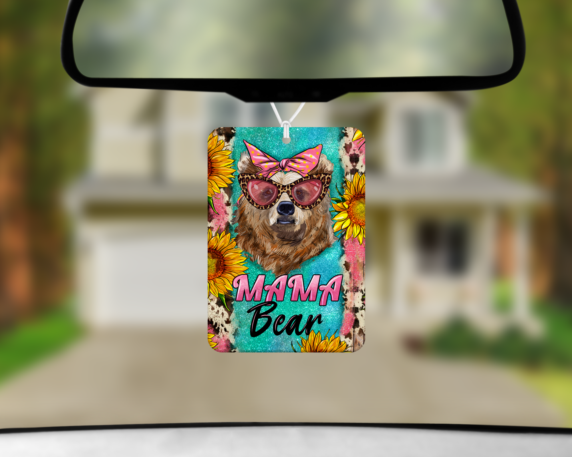Cool Mama Bear Air Freshener Mockup