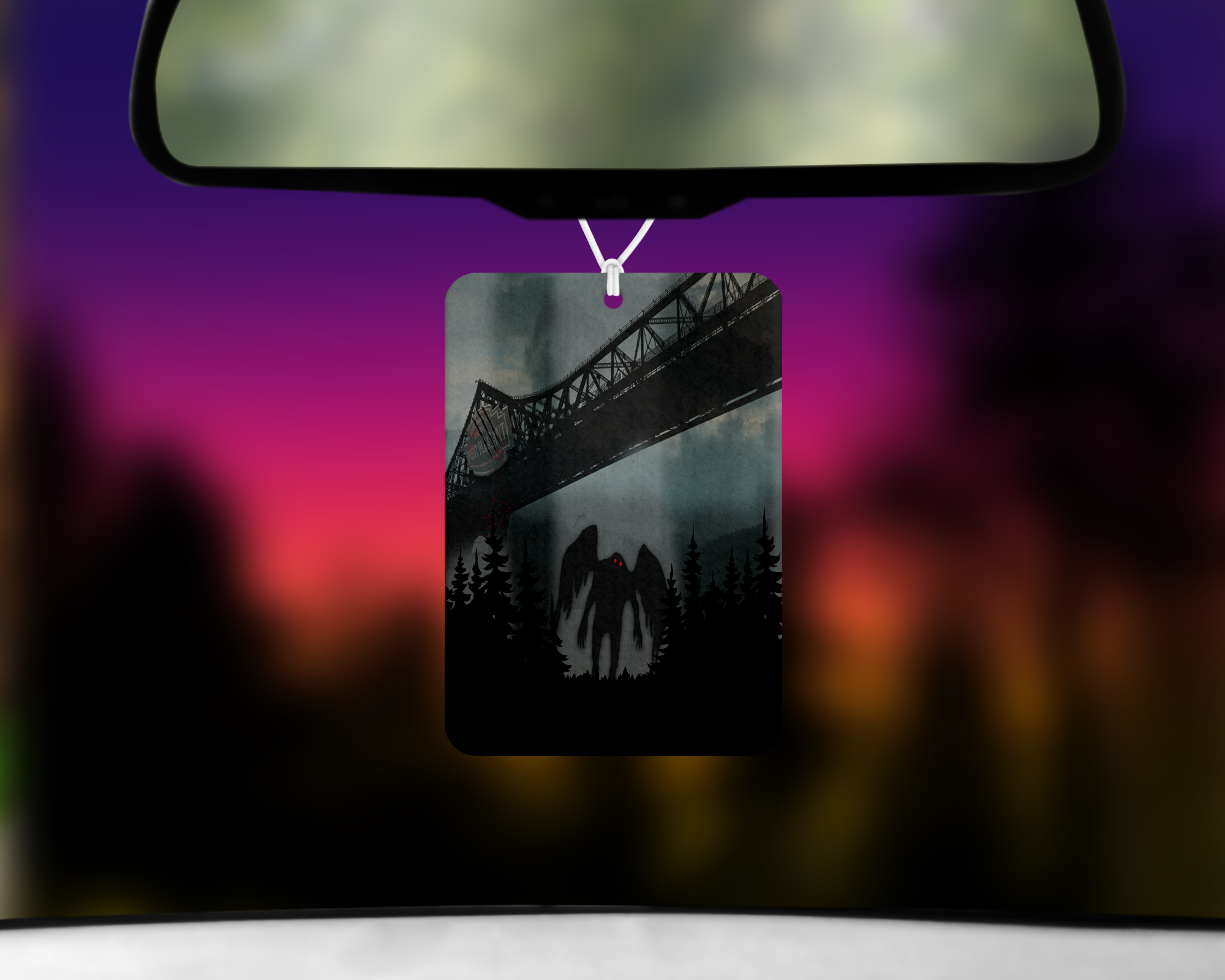 Mothman Air Freshener Mockup