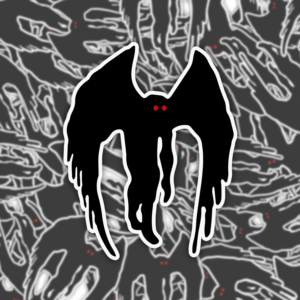 Mothman Sticker Mockup