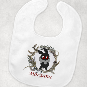Kawaii Mothman Bib Mockup