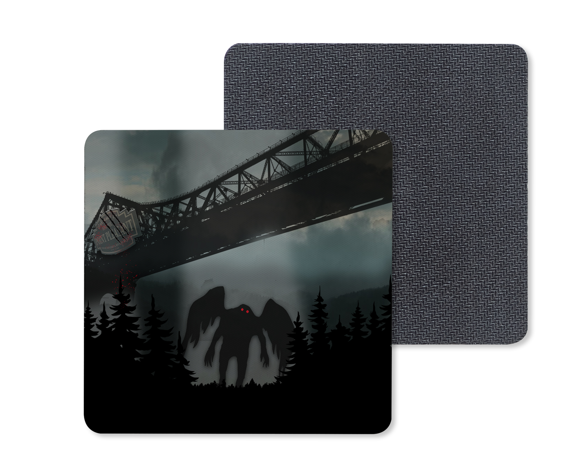 Mothman Coasters Mockup