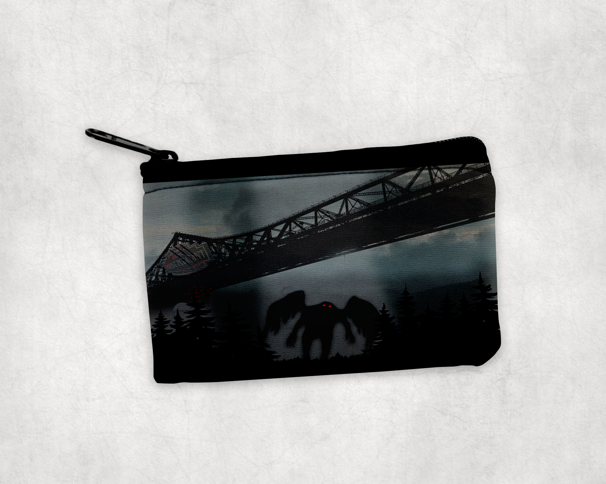 Mothman Zipper Pouch Mockup