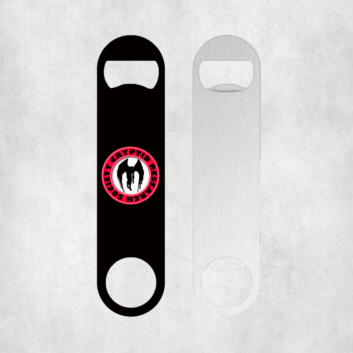 Cryptid Research Society - Mothman Bottle Opener Mockup