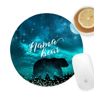 Night Sky Mama Bear Mousepad Mockup