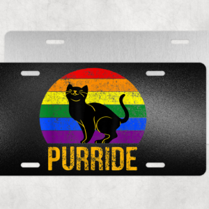Purride License Plate Mockup