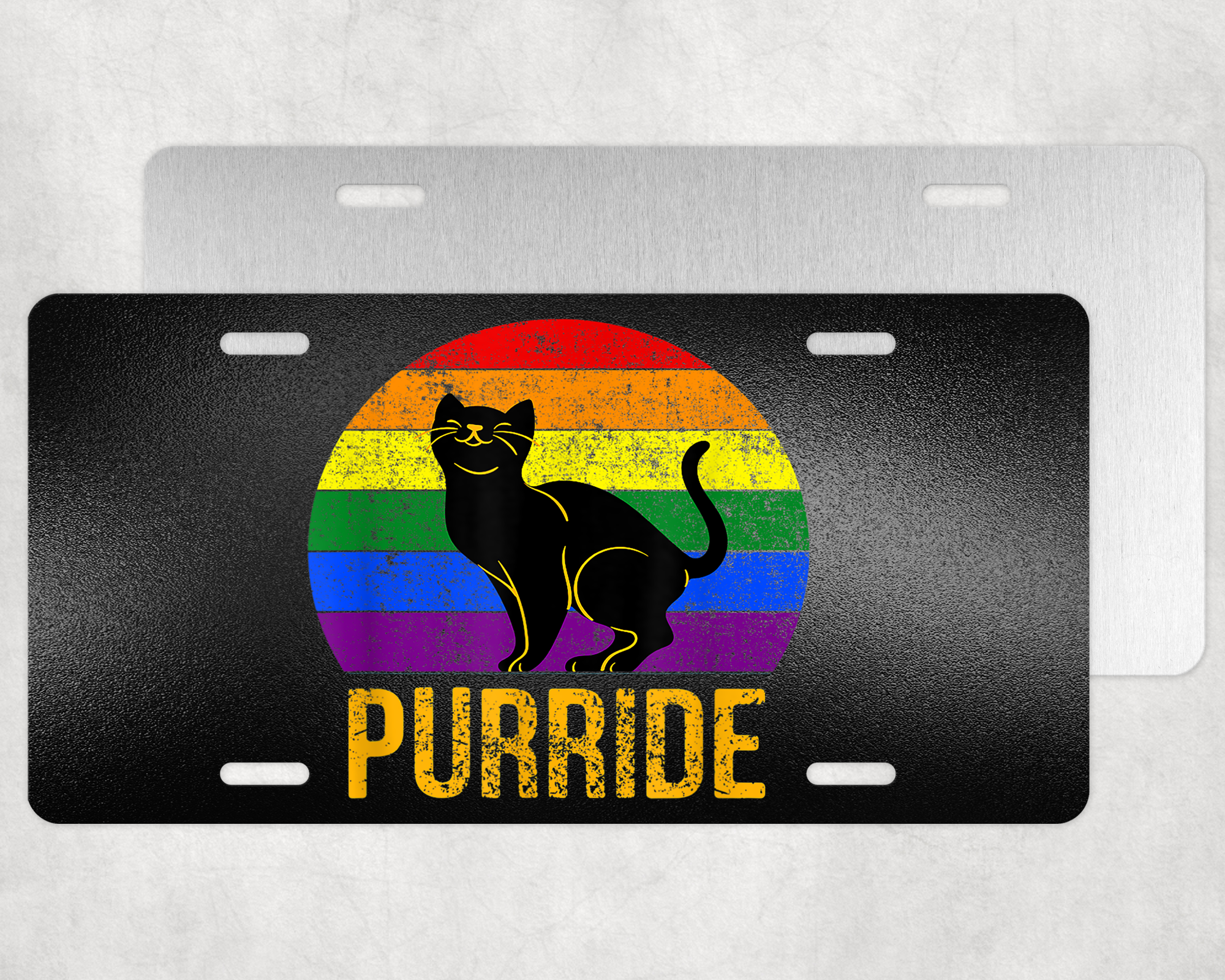 Purride License Plate Mockup