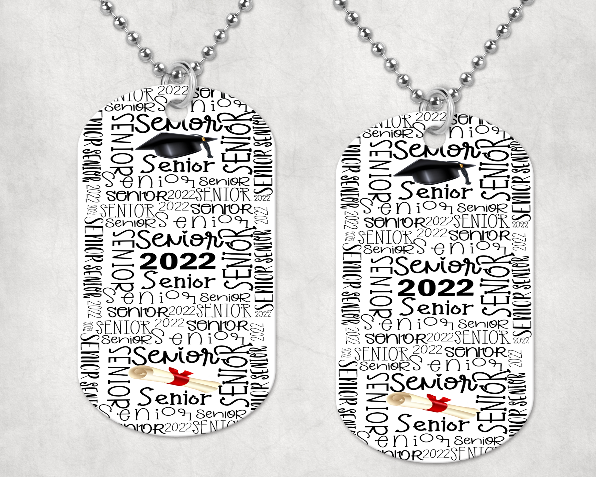 Senior Dog Tag Mockup