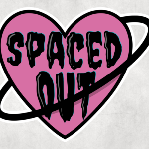Spaced Out Sticker Mockup