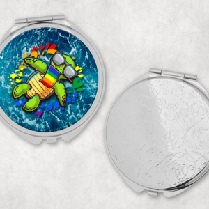 Pride Turtle Mirror Compact Mockup