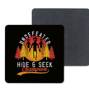Undefeated Hide & Seek Coasters Mockup