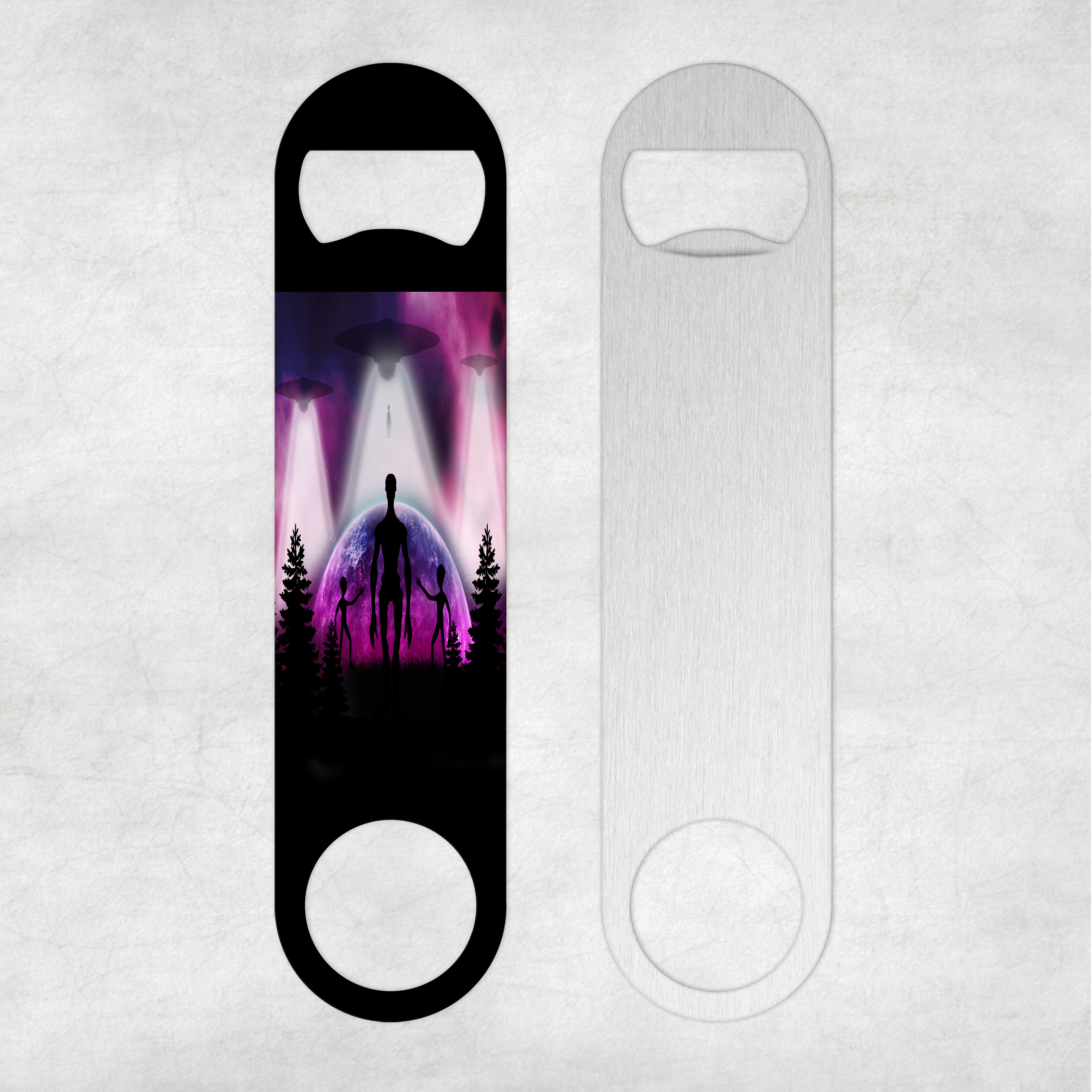 Alien Visitation Bottle Opener Mockup