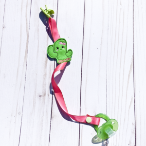 Cactus Pacifier Clip