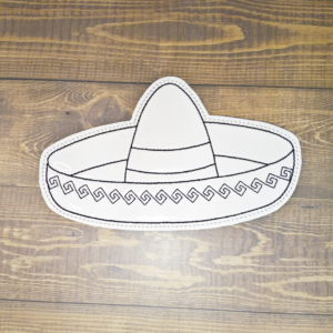 Decorated Sombrero Color Tile