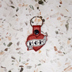 Mom Tattoo Key Fob