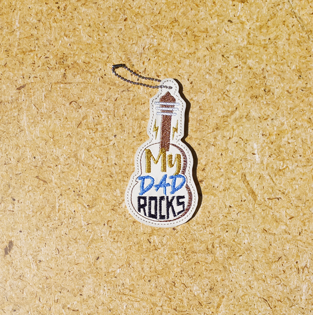 My Dad Rocks Bag Dangle