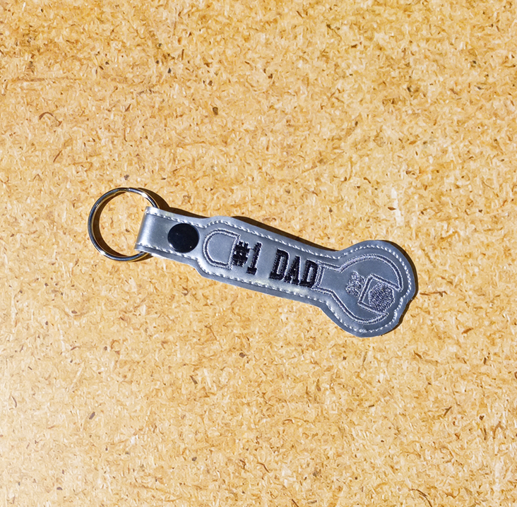 #1 Dad Wrench Key Fob