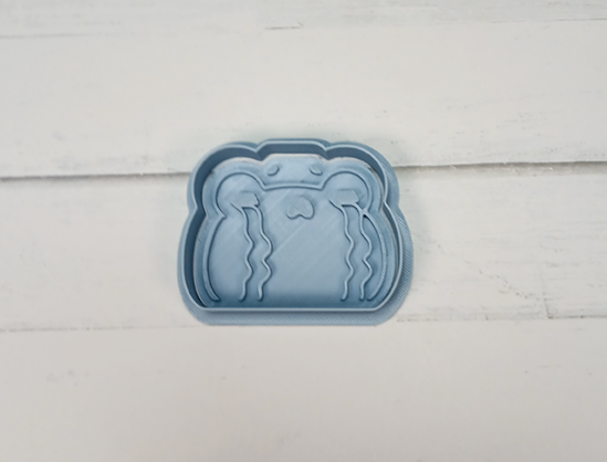 Kawaii Crying Frog Cookie Cutter & Stamp