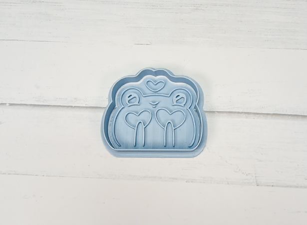 Kawaii Love Frog Cookie Cutter & Stamp