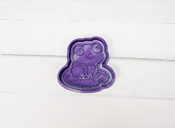 Sitting Frog Cookie Cutter & Stamp