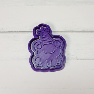 Party Frog Cookie Cutter & Stamp